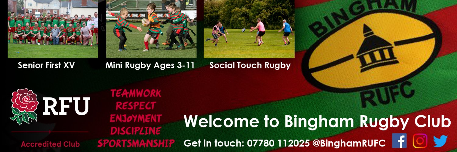 Bingham RUFC banner