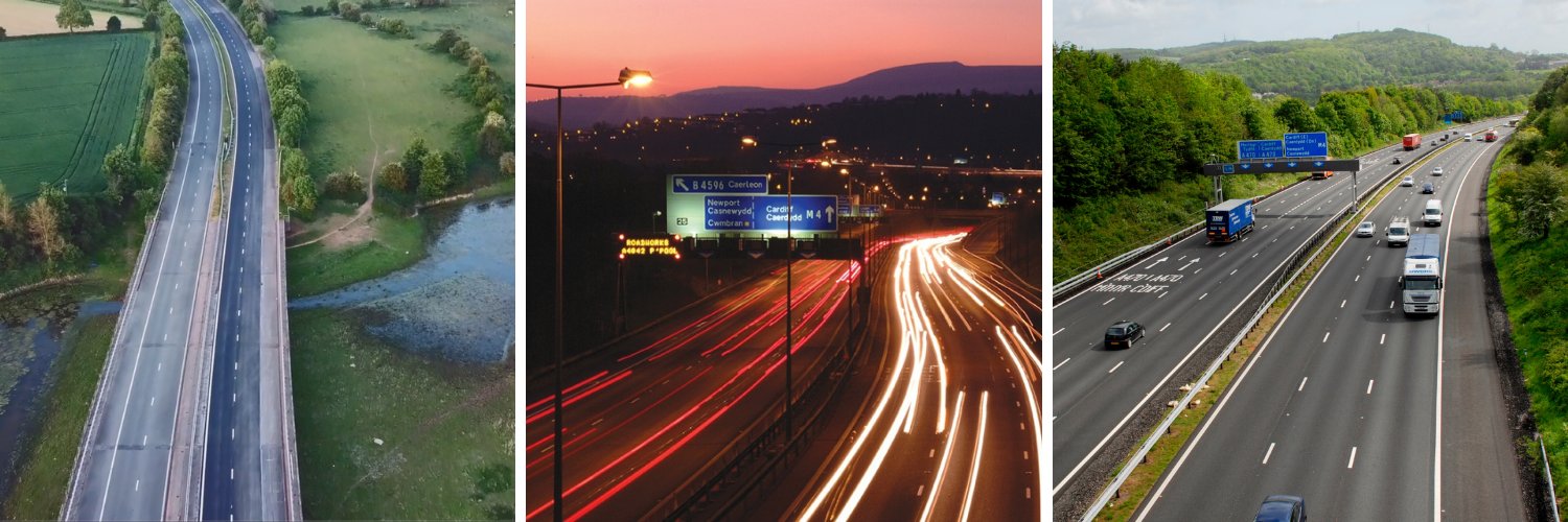 Traffig Cymru De banner