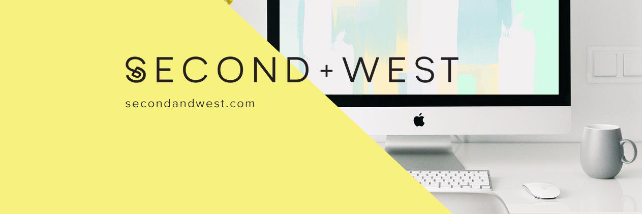 SECOND + WEST banner