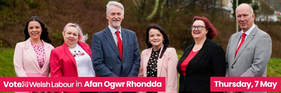 David Rees for Afan Ogwr Rhondda banner
