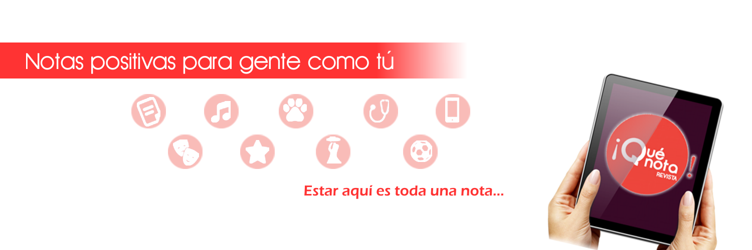 ¡Qué nota! Revista banner