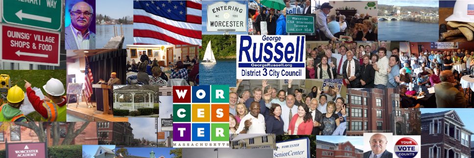 George Russell banner