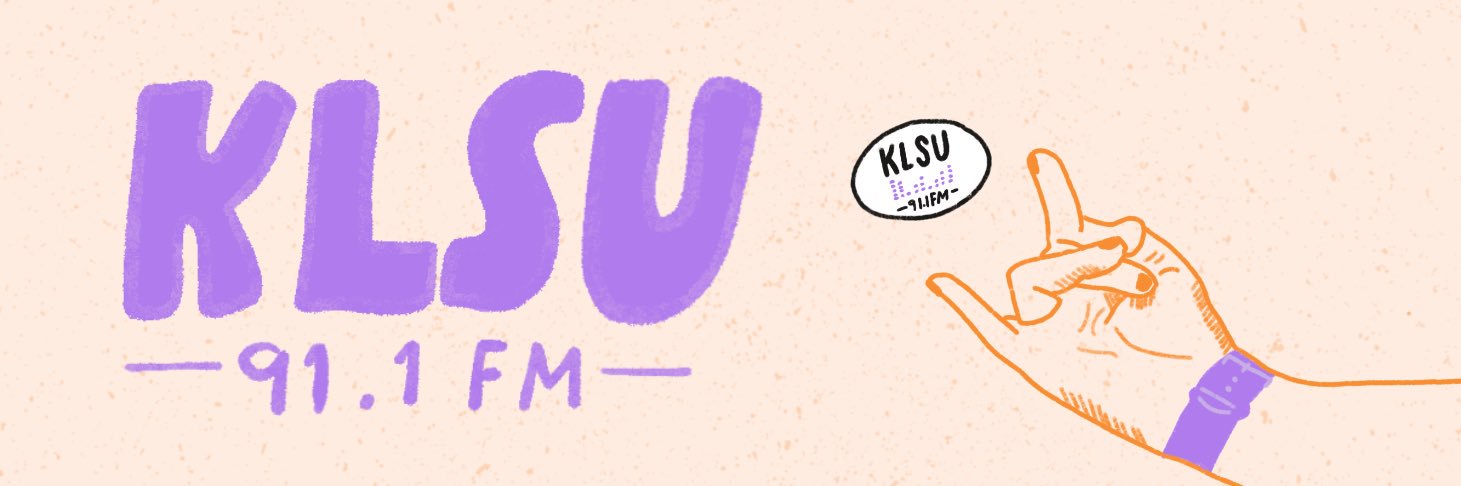 91.1 KLSU FM banner