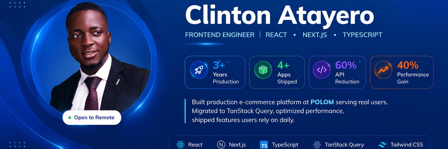 AtayeroClinton's profile banner image
