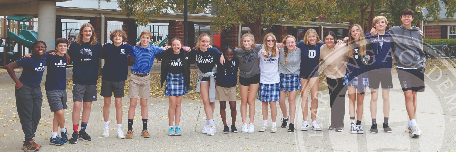 Harding Academy banner