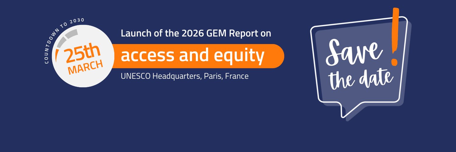 Global Education Monitoring Report UNESCO banner