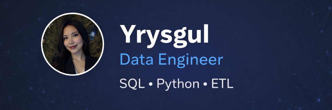 Yrysgul | Data Engineer banner