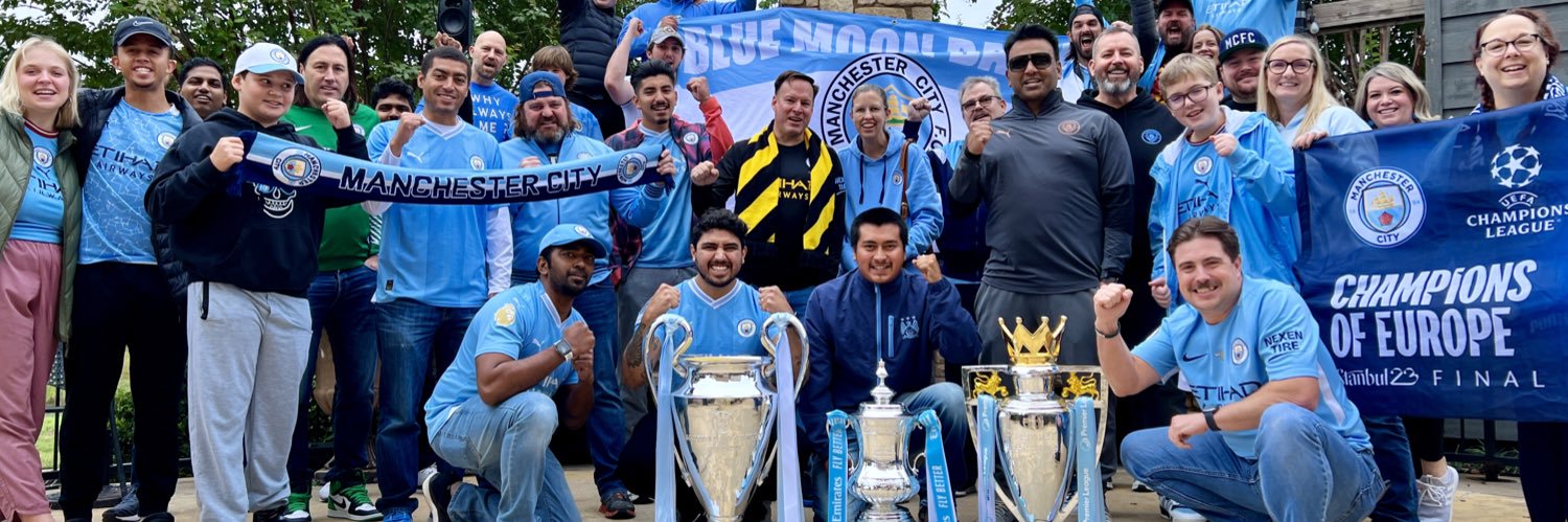 Blue Moon Dallas Official Man City Supporters Club banner