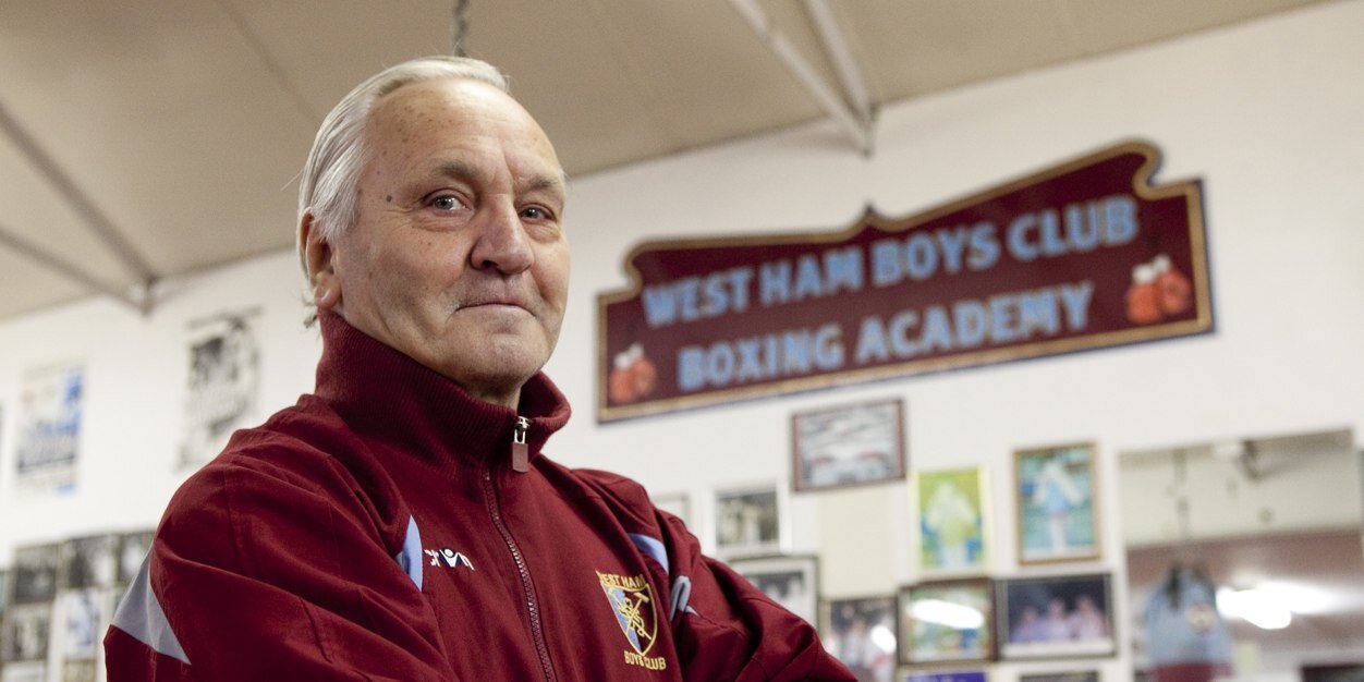 West Ham boxing club banner