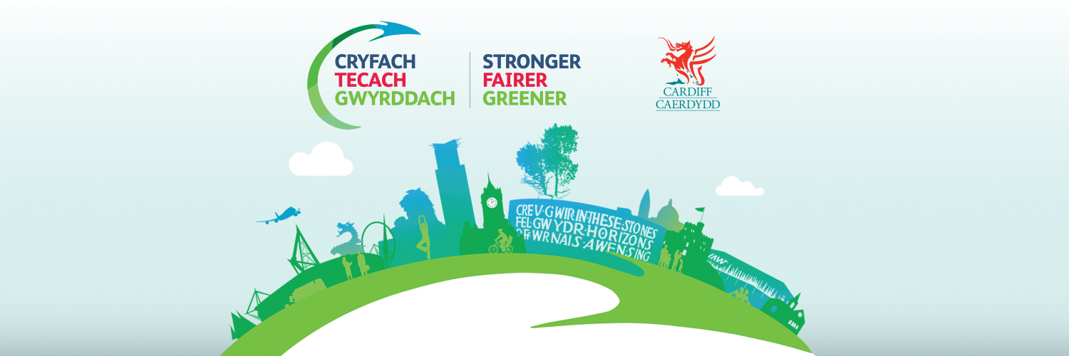 Cardiff Council's banner