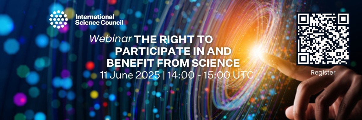 International Science Council's banner