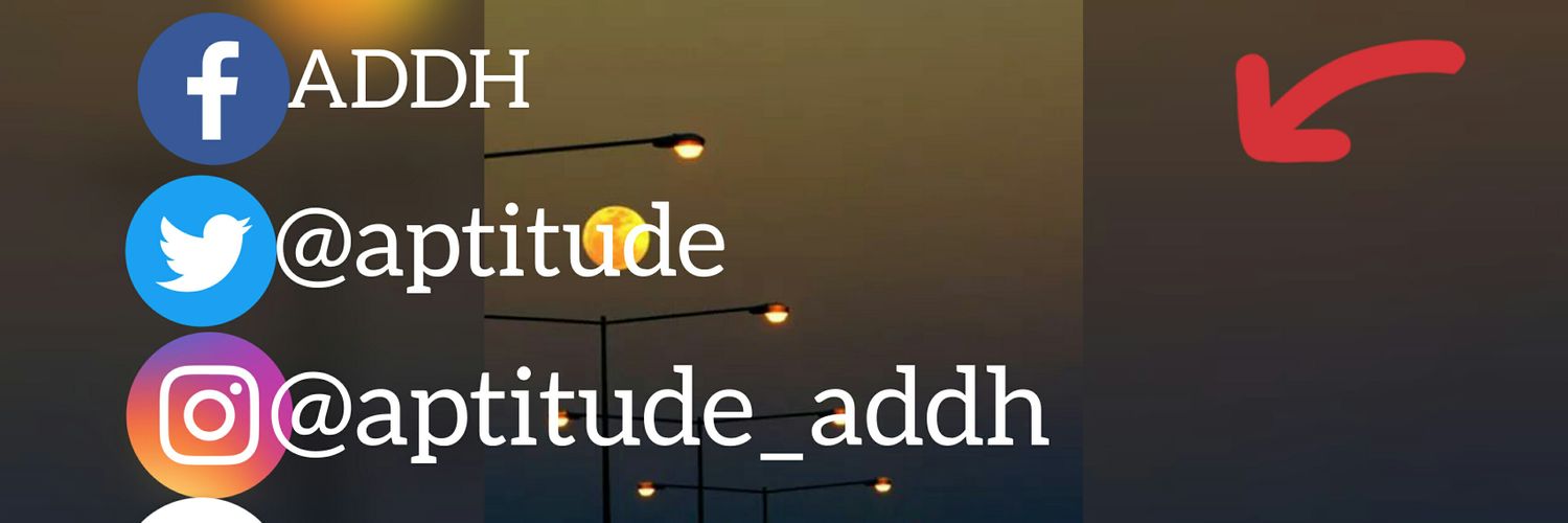 Twitter banner for @aptitude