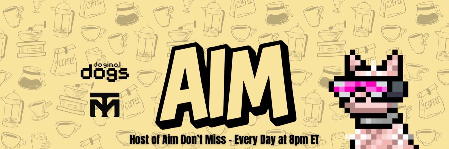 Aim's banner