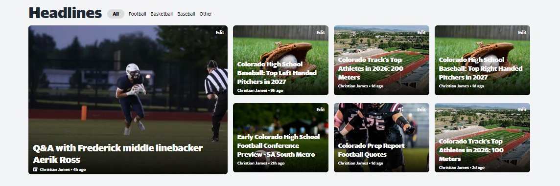 Colorado Prep Report's banner