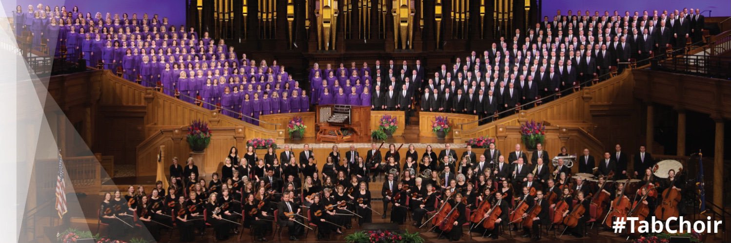 The Tabernacle Choir's banner