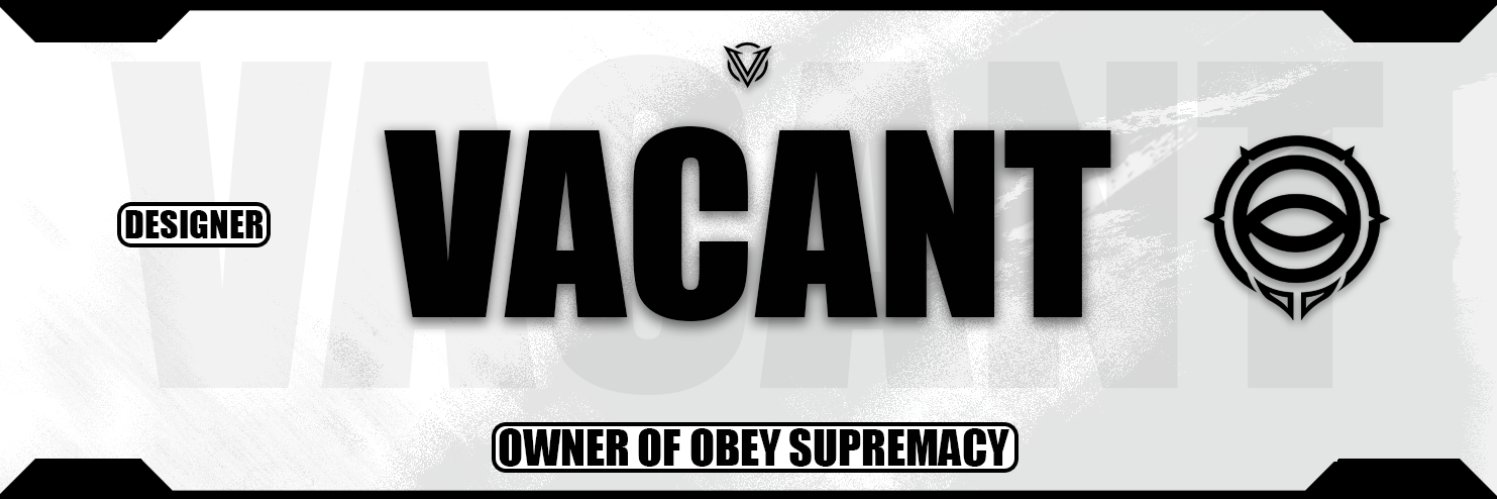 Obey Vacant𖤐 banner