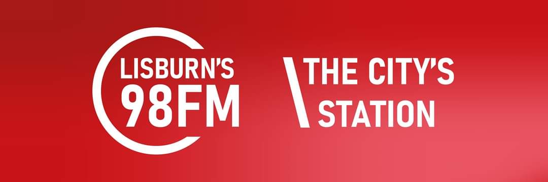 Lisburn's 98FM banner