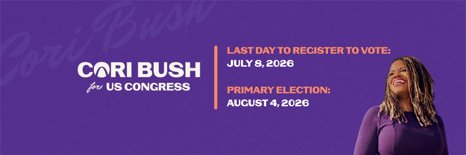 Cori Bush banner
