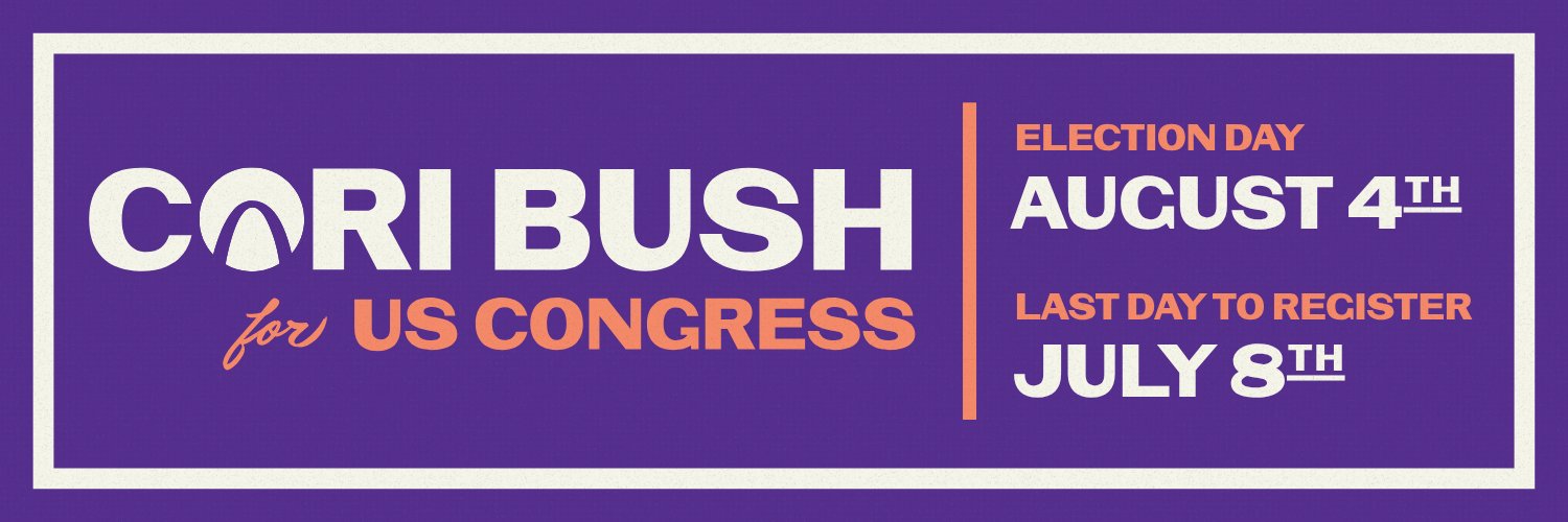 Cori Bush banner