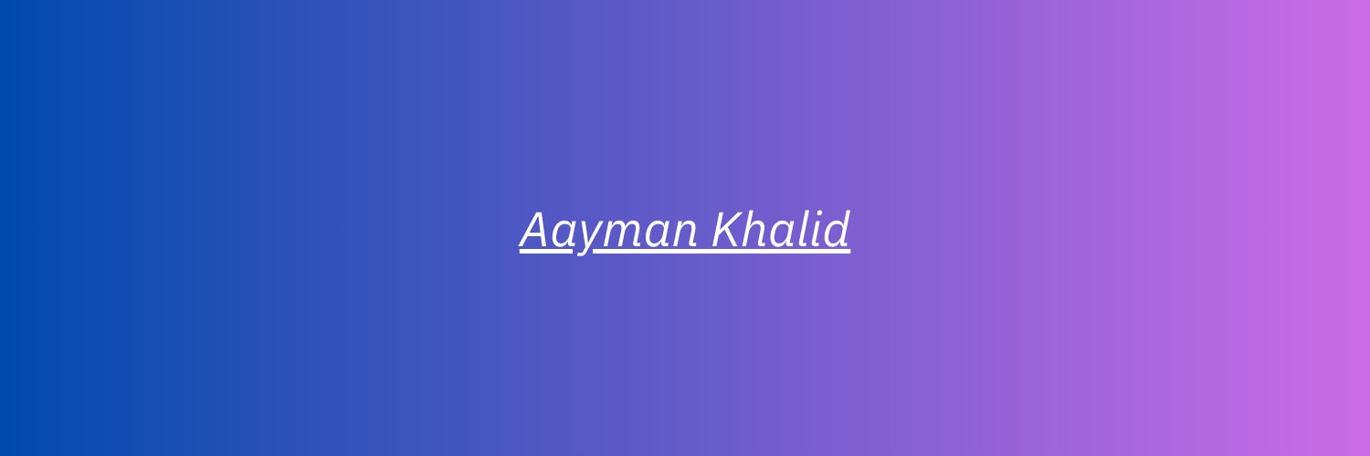 Aayman banner