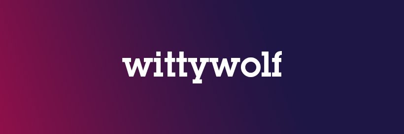 wittywolfstudio's profile banner image