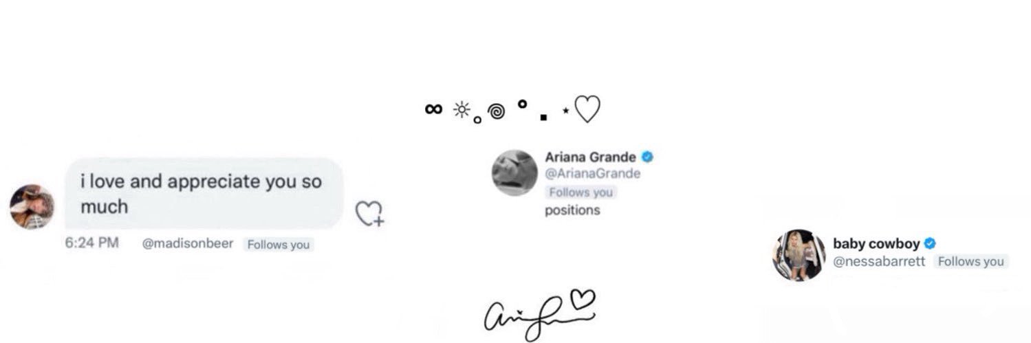 ً sophie ˚ ༘ 𑣿 met ariana banner