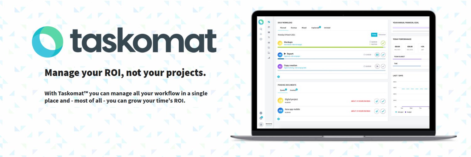 taskomat's profile banner image