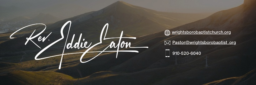 Pastor Eddie Eaton banner