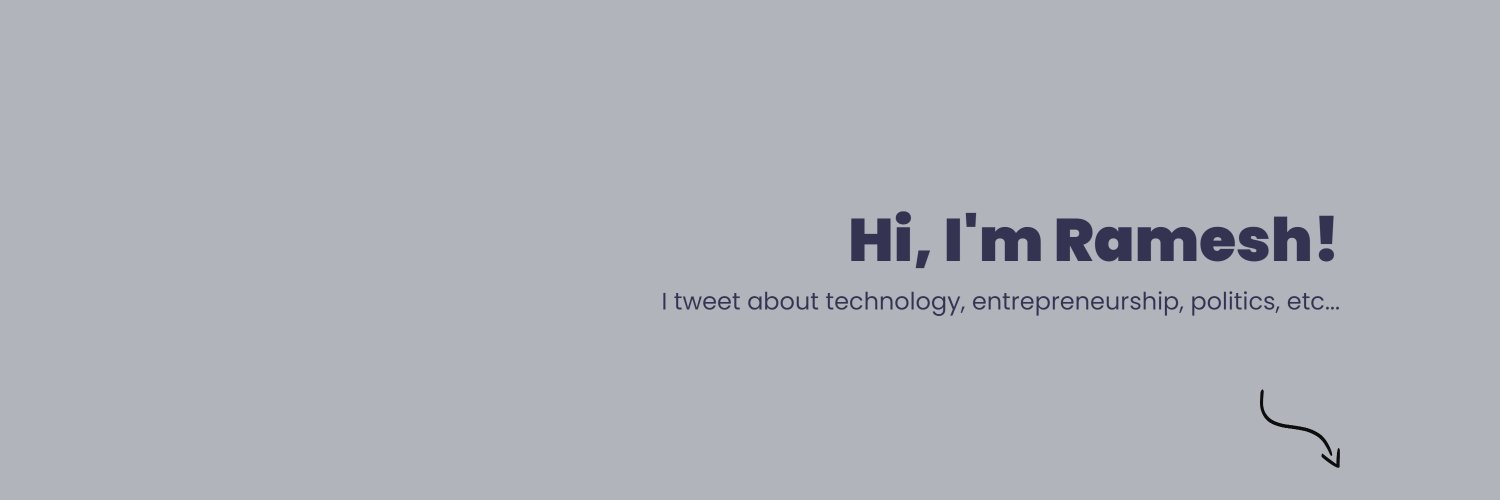 rameshpersuader's profile banner image