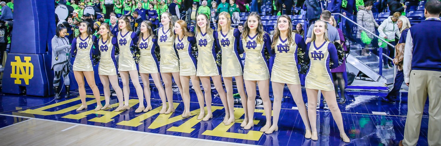 Notre Dame Pom Squad banner