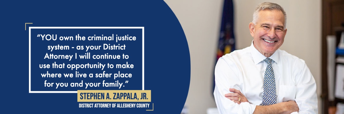 DA Stephen A. Zappala, Jr. banner