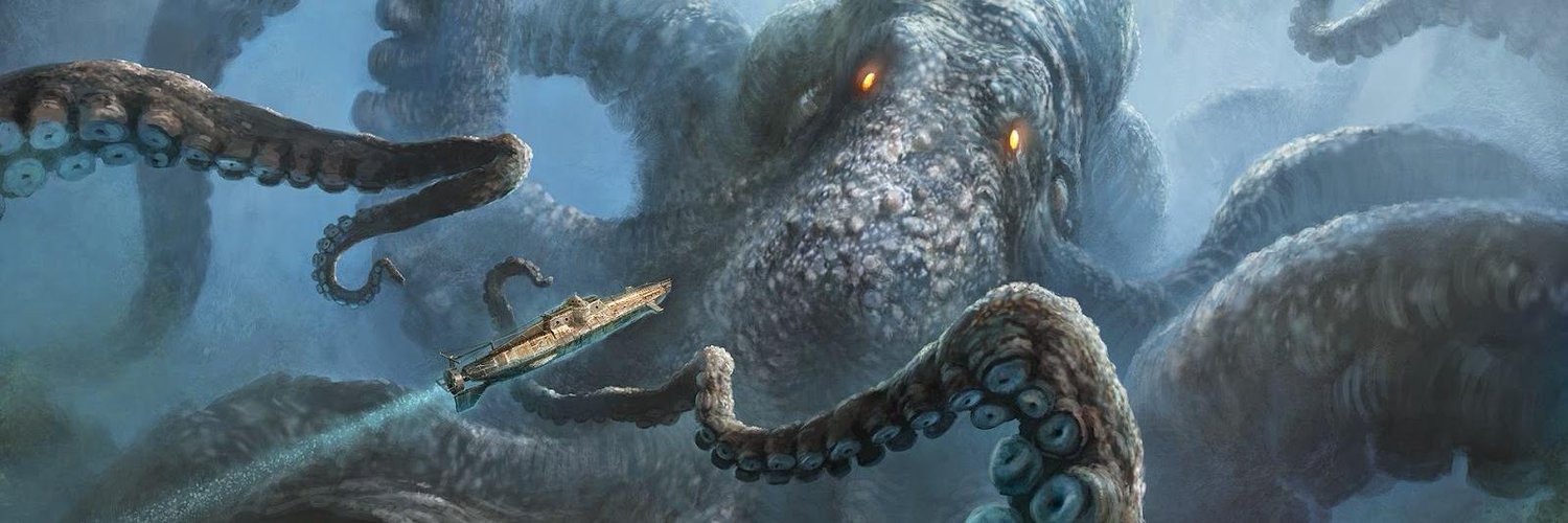 Kraken 13 at. Гигантский кальмар Кракен. Кракен против Левиафана. Кракен Морское чудовище.