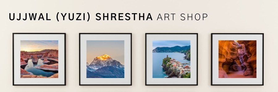 ujstha's profile banner image