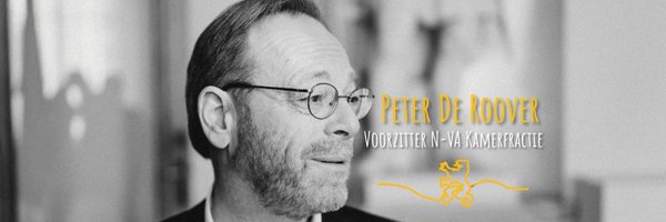 Peter De Roover Profile Banner