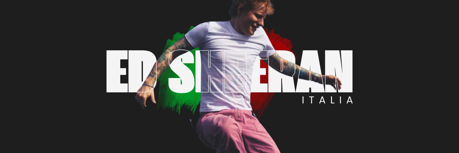 Ed Sheeran Italy banner