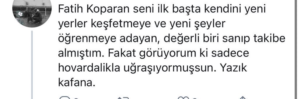 Fatih Koparan's banner