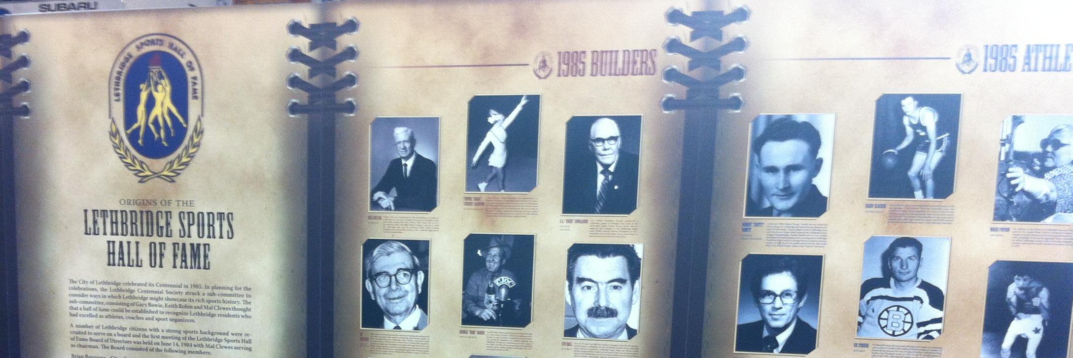 Lethbridge Sports Hall of Fame banner