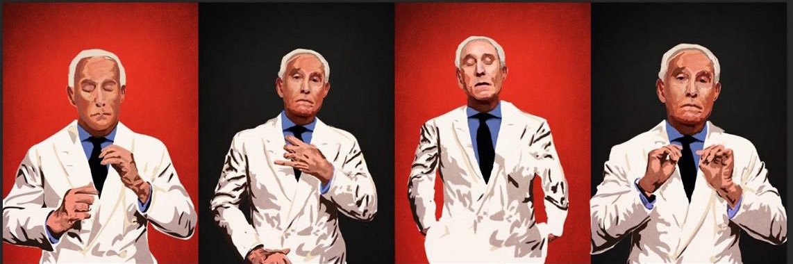 Roger Stone's banner