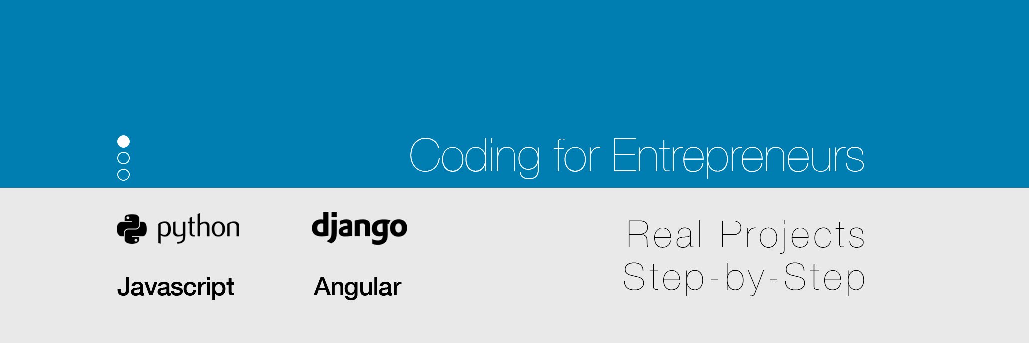 Coding for Entrepreneurs banner