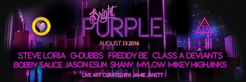 Purple 33 banner