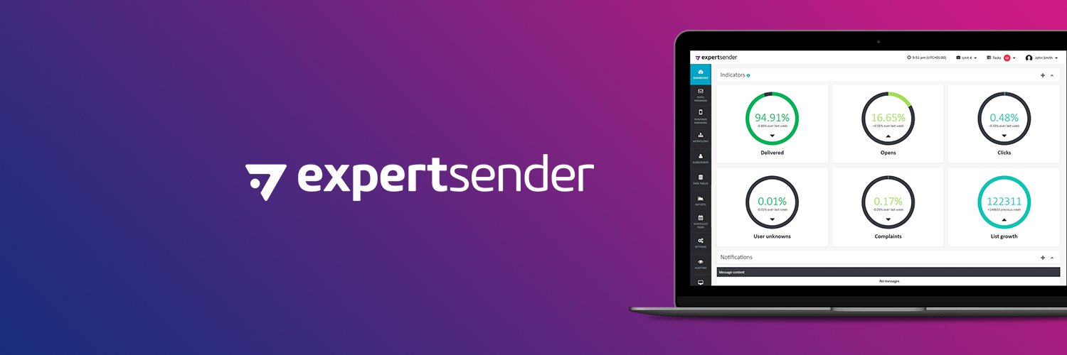 expertsender's profile banner image