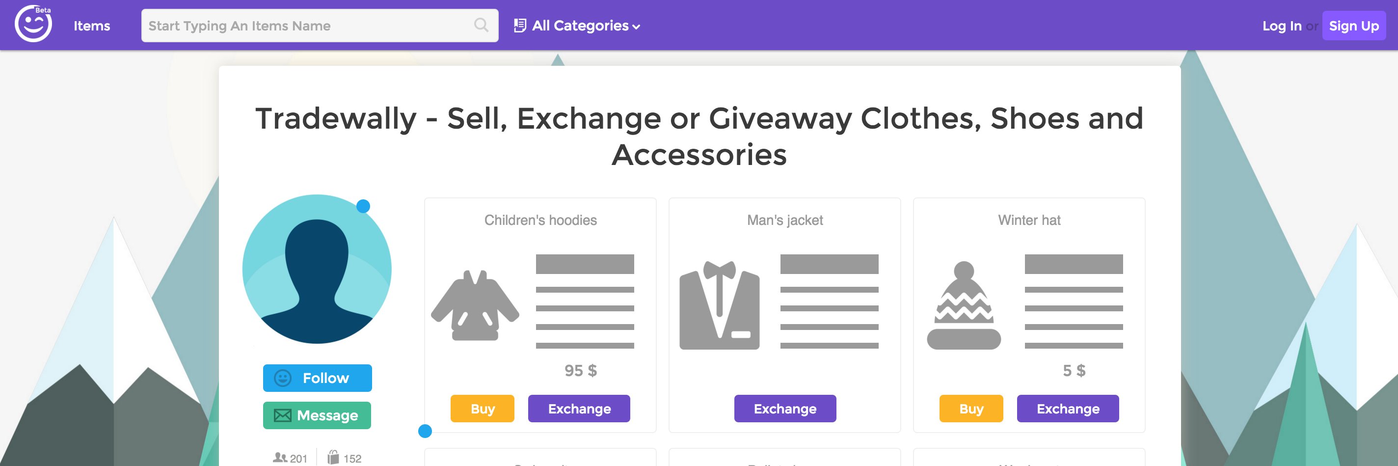 tradewally's profile banner image