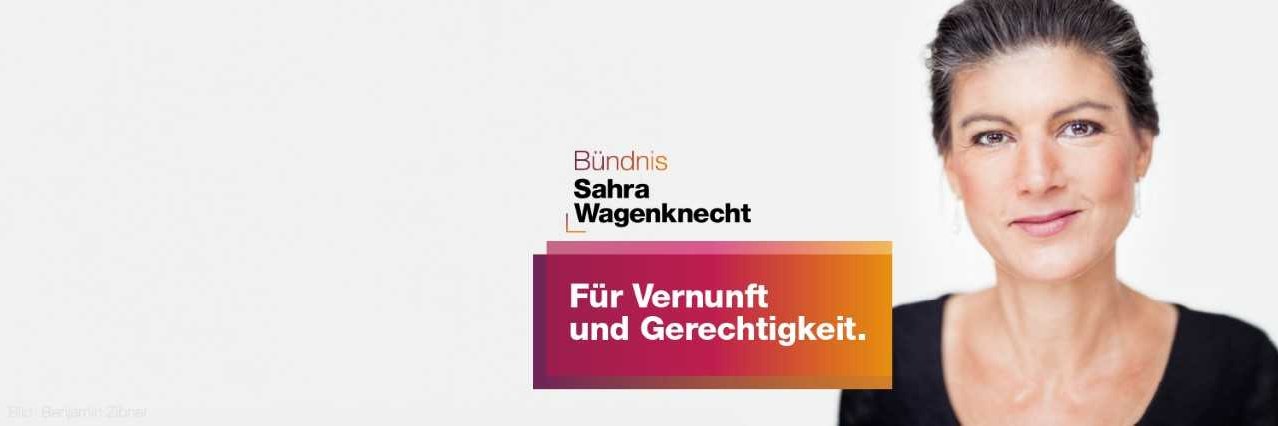 Sahra Wagenknecht's banner