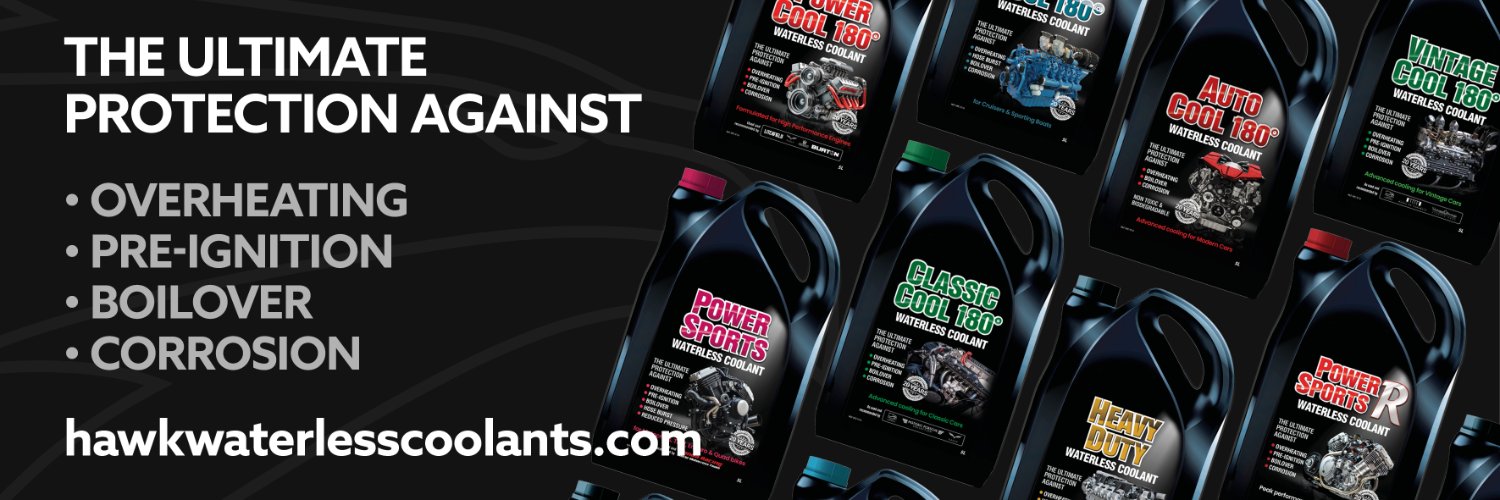 Hawk Waterless Engine Coolants banner