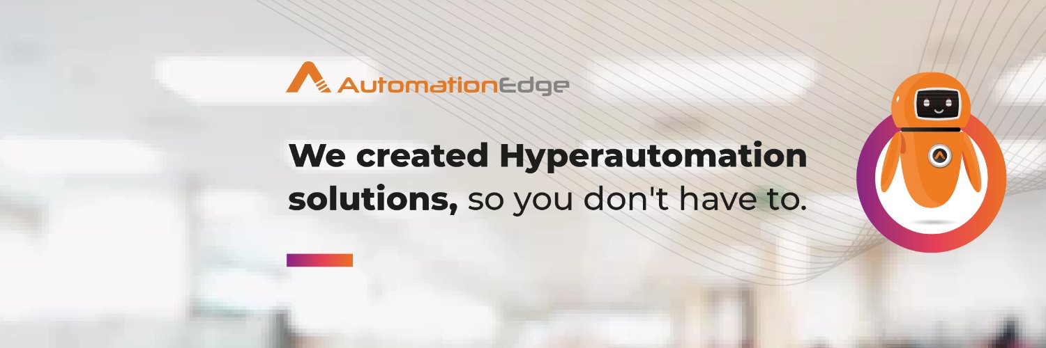 AutomationEdge's profile banner image