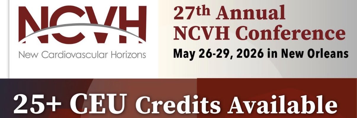 New Cardiovascular Horizons banner