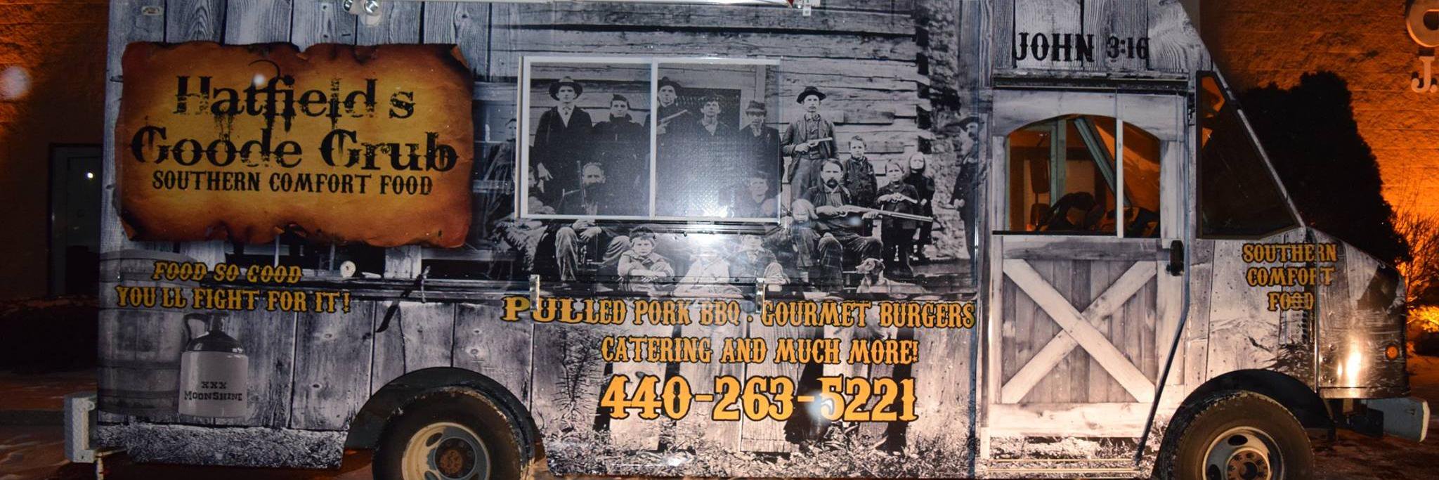 HATFIELDS GOODE GRUB banner