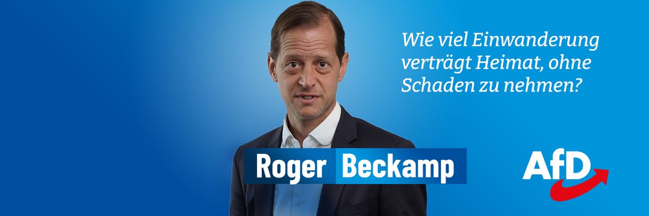 Roger Beckamp, MdB banner
