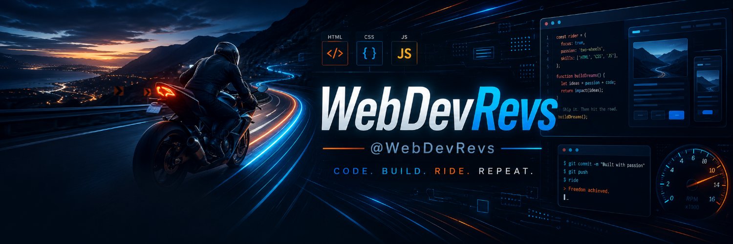 WebDevRevs's profile banner image
