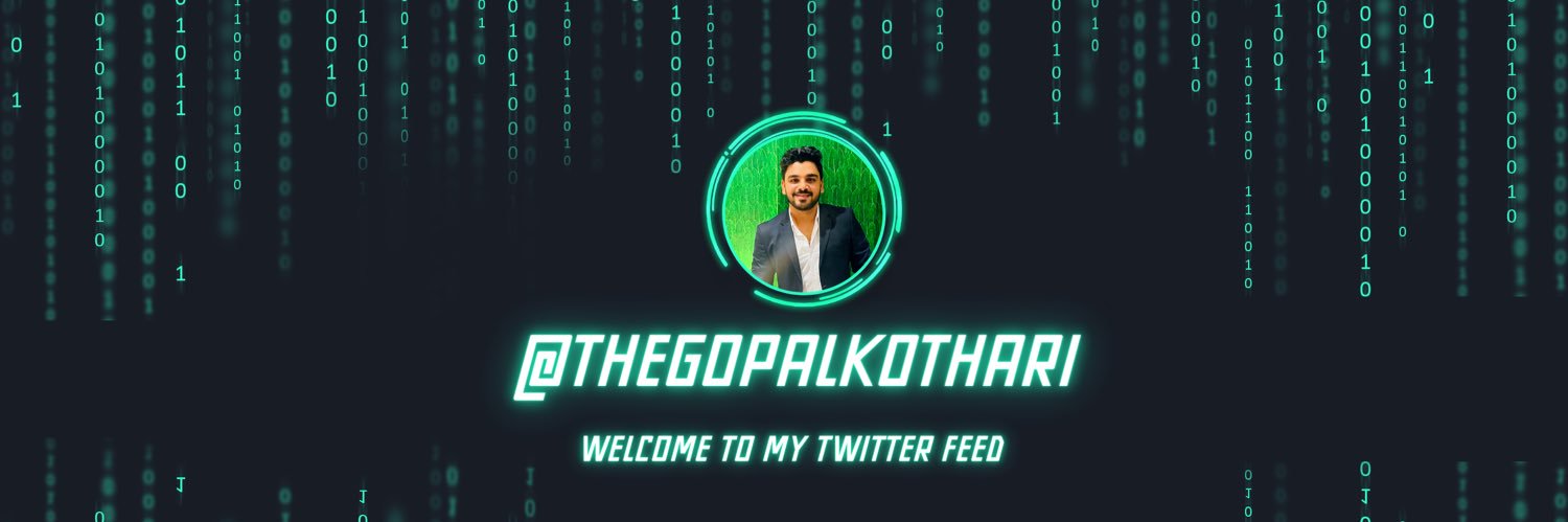 thegopalkothari's profile banner image